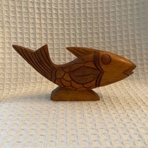 Hand Carved Wooden Fish